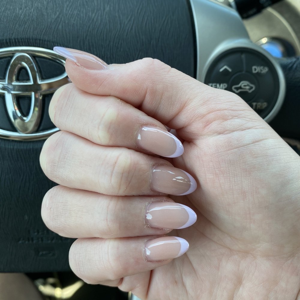 Papillon Nail Studio - Lavender French tip set - Nail Salons Near Me - Santa Barbara, California Papillon Nail Studio - Lavender French tip set - Nail Salons Near Me - Santa Barbara, California