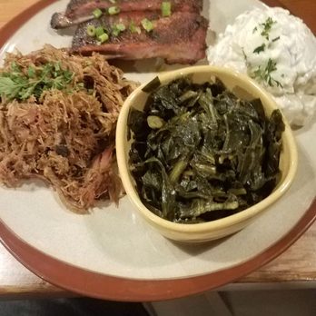 OMC Smokehouse - Collards, pulled pork, STL ribs and blue cheese potato salad. Can't go wrong with the beef fat fries. - Barbeque Near Me - Duluth, Minnesota OMC Smokehouse - Collards, pulled pork, STL ribs and blue cheese potato salad. Can't go wrong with the beef fat fries. - Barbeque Near Me - Duluth, Minnesota