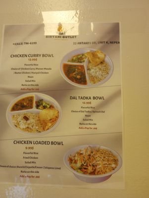 Menu photo 2 Biryani Outlet Ottawa, ON