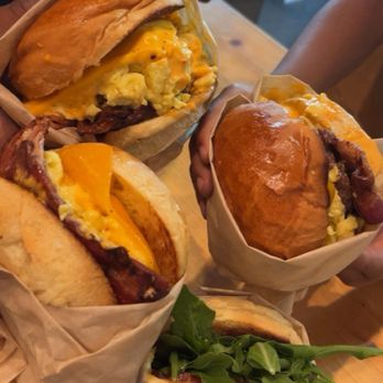 Egghead Sando Cafe - The Hawaiian sandwich! Two bacon egg & cheese and the Ultimate Sando! - Fast Food Near Me - Santa Clara, California