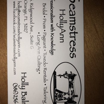 Seamstress HollyAnn - Sewing & Alterations Near Me - Port Orange, Florida
