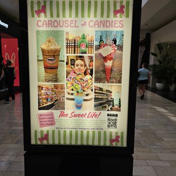 Carousel Candies - Advertisement in the mall - Candy Stores Near Me - Pittsburgh, Pennsylvania