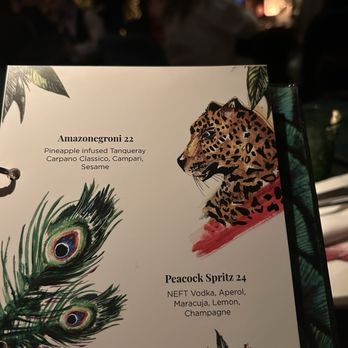 Amazónico Miami - Drink menu - Desserts Near Me - Miami, Florida