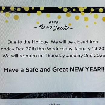Carrillo & Sons Collision Center - Happy New Year! we will be closed from Monday thru Wednesday, We will see you Thursday January 2nd!! - Auto Repair Near Me - Santee, California Carrillo & Sons Collision Center - Happy New Year! we will be closed from Monday thru Wednesday, We will see you Thursday January 2nd!! - Auto Repair Near Me - Santee, California