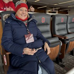 Ohio Stadium - Presidents box leather seats