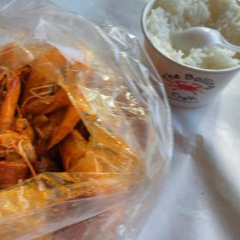 The Boiling Crab - Shrimp potatoes egg sausage - Seafood Near Me - Sacramento, California