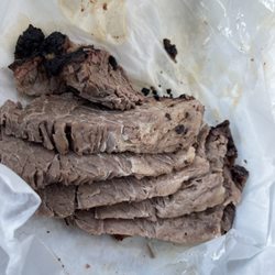 Rudy's "Country Store" and Bar-B-Q - $15.74.....1/2 lb. Brisket, Moist - ugly and underwhelming!