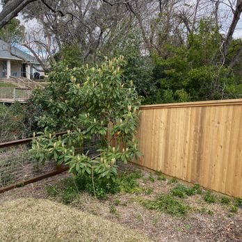 Wylie Fence & Deck - We have a very steep yard and he adjusted the fence line to descend gracefully. - Fences & Gates Near Me - Wylie, Texas Wylie Fence & Deck - We have a very steep yard and he adjusted the fence line to descend gracefully. - Fences & Gates Near Me - Wylie, Texas