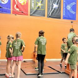 Hot Ground Gym - Blindfolds obstacles course with a buddy hand in hand