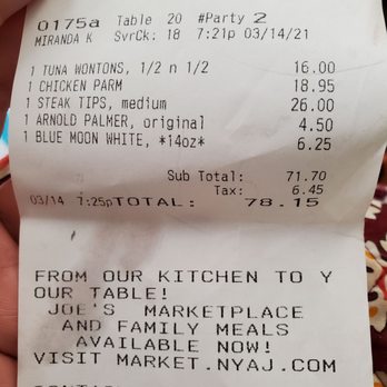 Not Your Average Joe's - Nashua - Bill - New American Near Me - Nashua, New Hampshire