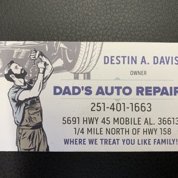 Dad's Auto Repair - Auto Repair Near Me - Eight Mile, Alabama Dad's Auto Repair - Auto Repair Near Me - Eight Mile, Alabama