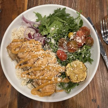 CraftWay Kitchen - Plano - Salmon Bowl  I'll let you know if I ever eat a dish at this restaurant that isn't amazing....so far they're batting a thousand!!! - New American Near Me - Plano, Texas