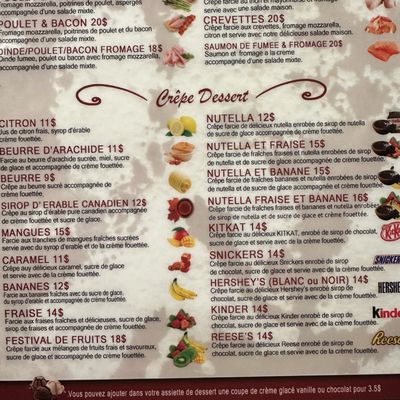 Menu photo 5 Crêperie St-Paul Montreal, QC Menu photo 5 Crêperie St-Paul Montreal, QC