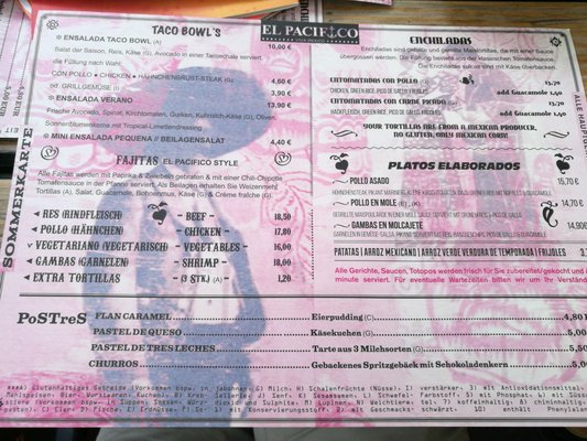 Menu photo 1 El Pacifico Frankfurt, HE Menu photo 1 El Pacifico Frankfurt, HE