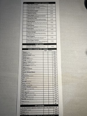 Menu photo 1 Sushi Hai Denver, CO