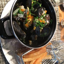 Orange Tree - Steamed Blue Mussels from "Zeeland", Diced Veggies, Coriander, Fries