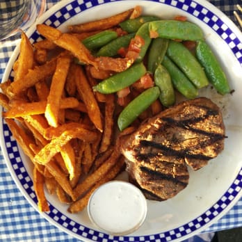 Duke's Seafood - Filet mignon (8 oz) with sweet potato fries - Seafood Near Me - Seattle, Washington Duke's Seafood - Filet mignon (8 oz) with sweet potato fries - Seafood Near Me - Seattle, Washington