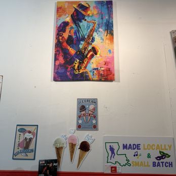 OK Ice Cream - Photo 3: Wall decor - Ice Cream & Frozen Yogurt Near Me - New Orleans, Louisiana