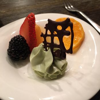 Delage - Dessert of matcha mousse w/ fruits - Japanese Near Me - Oakland, California Delage - Dessert of matcha mousse w/ fruits - Japanese Near Me - Oakland, California