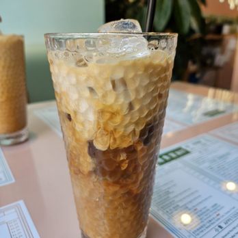 Kong Sihk Tong - iced hk coffee and tea mix - Hong Kong Style Cafe Near Me - Flushing, New York