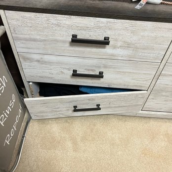 Ashley Store - Dresser delivered broken ! - Furniture Stores Near Me - Woodbridge, Virginia