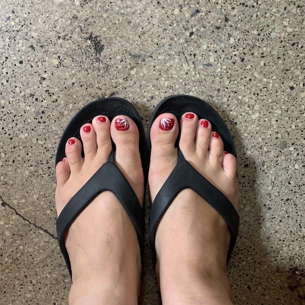 Pedicure - middle package (I think it was $50)