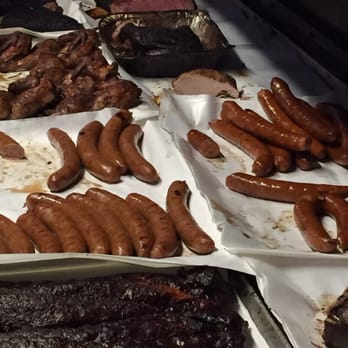 Opie's BBQ - Pit with the different BBQ items available - Barbeque Near Me - Spicewood, Texas Opie's BBQ - Pit with the different BBQ items available - Barbeque Near Me - Spicewood, Texas
