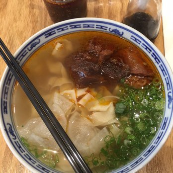 Big Beef Bowl Hand-Pulled Noodle - Braised Beef Brisket with Regular Flat Noodles - Noodles Near Me - Markham, Ontario