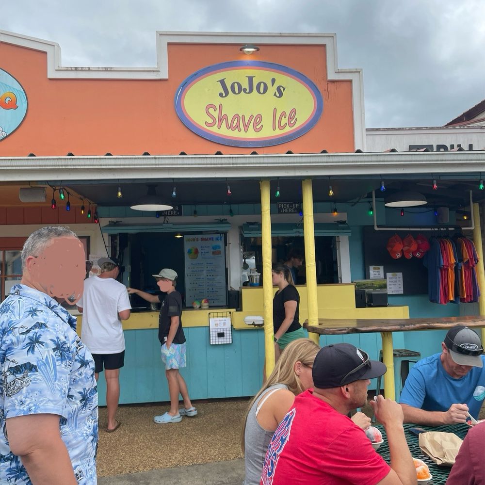 JoJo's Shave Ice - In front of Jo Jo''s and seating - Shaved Ice Near Me - Hanalei, Hawaii JoJo's Shave Ice - In front of Jo Jo''s and seating - Shaved Ice Near Me - Hanalei, Hawaii