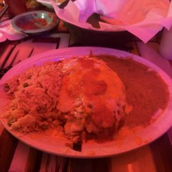 Nicky's Mexican Restaurant - Cheese Chili Relleno with Ranchero Sauce
