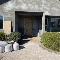 Newly framed front door pocket