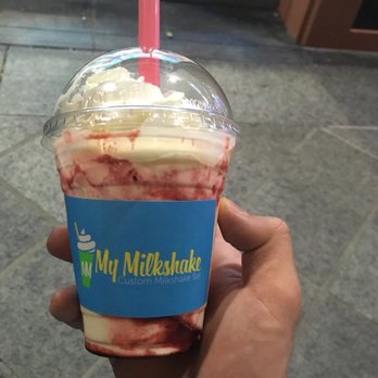 My Milkshake - MM Flash (vanilla ice cream, mango, pineapple) with whip cream and strawberry syrup. - Desserts Near Me - San Jose, California My Milkshake - MM Flash (vanilla ice cream, mango, pineapple) with whip cream and strawberry syrup. - Desserts Near Me - San Jose, California
