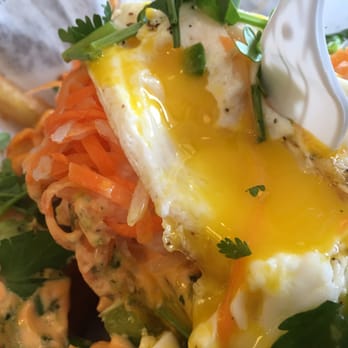 JoJu - Runny egg on their crunchy fries! - Coffee & Tea Near Me - Elmhurst, New York