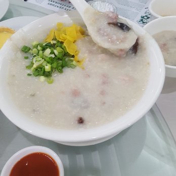 Dynasty Century Palace - fermented egg congee - Dim Sum Near Me - Edmonton, Alberta Dynasty Century Palace - fermented egg congee - Dim Sum Near Me - Edmonton, Alberta