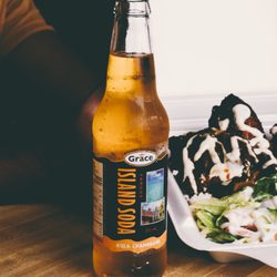 Kola Champange & Jerk Chicken on Rice