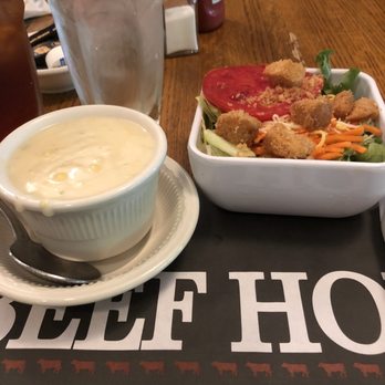 The Beef House - With the steaks you get a cup of soup AND a salad! - Seafood Near Me - Covington, Indiana The Beef House - With the steaks you get a cup of soup AND a salad! - Seafood Near Me - Covington, Indiana