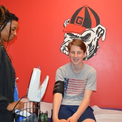 Sandy Plains Healthcare - Happy Patient. Bulldog fan