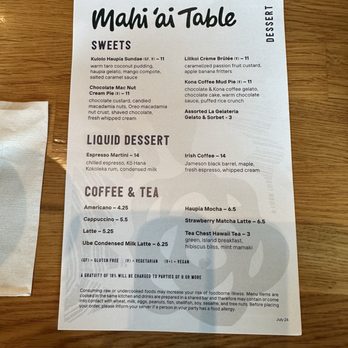 Mahi’ai Table - Cocktail Bars Near Me - Kapolei, Hawaii Mahi’ai Table - Cocktail Bars Near Me - Kapolei, Hawaii
