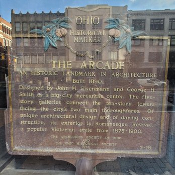 The Arcade Cleveland - Historic plaque - Shopping Centers Near Me - Cleveland, Ohio