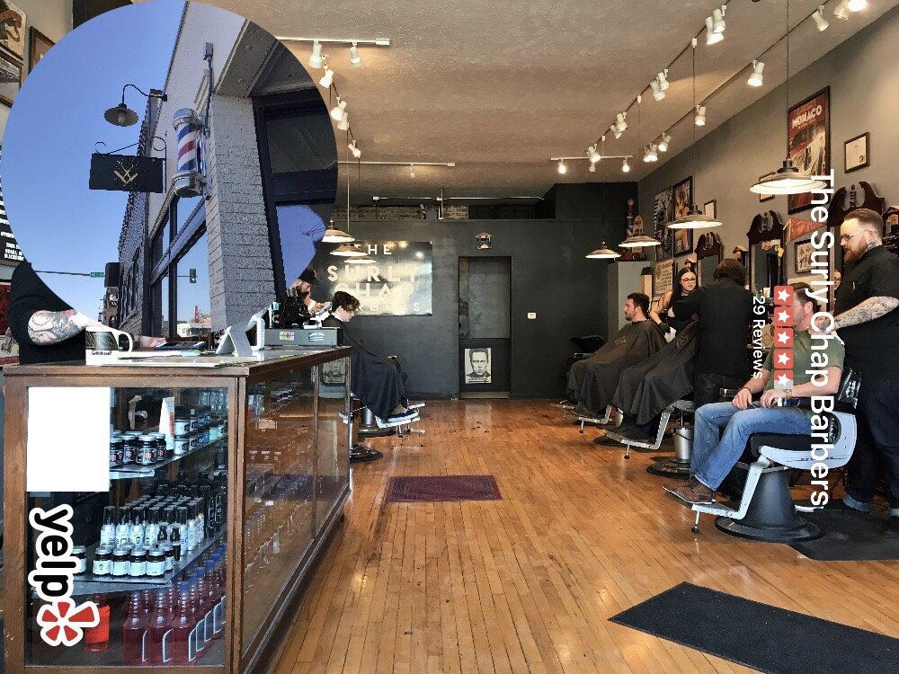 The Surly Chap Barbers Logo
