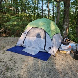 Occoneechee State Park - My set up. I bought a new tent this year  So much better.
