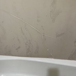 Patched shower Patched shower
