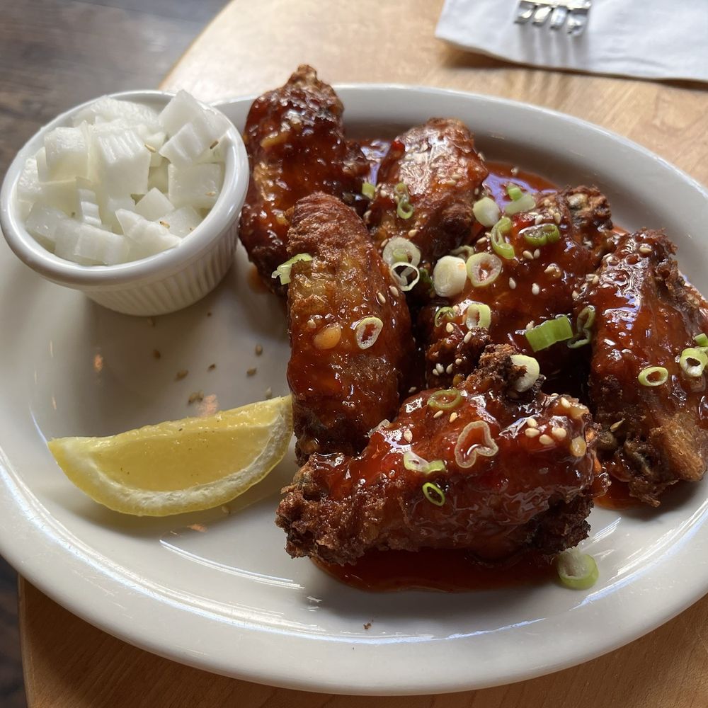 Buranko Cafe & Bar - spicy chicken wings - Asian Fusion Near Me - Portland, Oregon Buranko Cafe & Bar - spicy chicken wings - Asian Fusion Near Me - Portland, Oregon