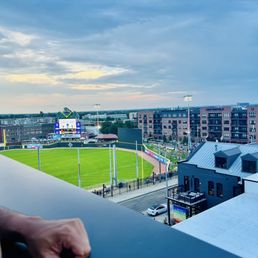 Ballpark view from rooftop balcony area Ballpark view from rooftop balcony area