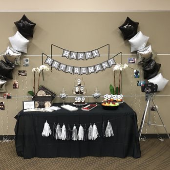 Miss Louise Bakes - The dessert table I had set up with Mariel's fabulous Nikon cake! - Bakeries Near Me Miss Louise Bakes - The dessert table I had set up with Mariel's fabulous Nikon cake! - Bakeries Near Me