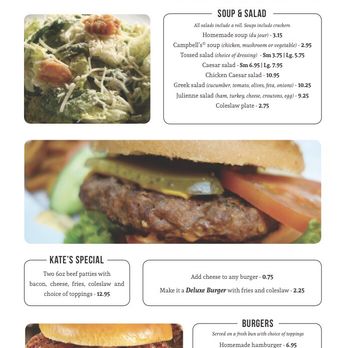 Kate's Station - Menu - Canadian (New) Near Me - Clinton, Ontario