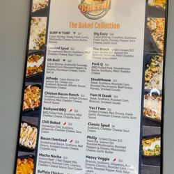 Baked - The Menu
