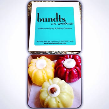 Bundts On Melrose - Pistachio. Red Velvet and Lemon - can't wait to try these little yummies! - Desserts Near Me - Long Beach, California