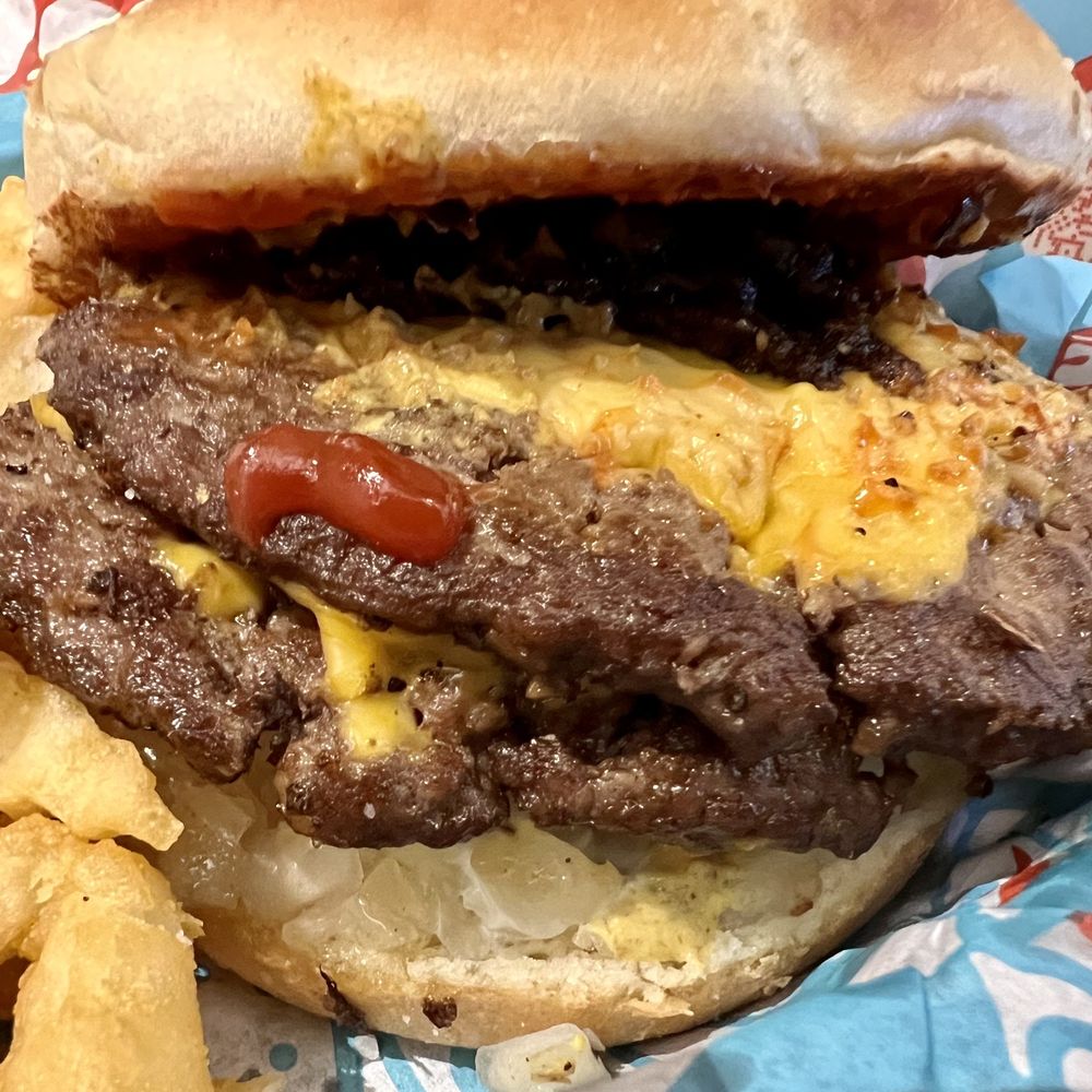 MrBeast Burger - Under the bun of my Double Beast Burger - Burgers Near Me - East Rutherford, New Jersey MrBeast Burger - Under the bun of my Double Beast Burger - Burgers Near Me - East Rutherford, New Jersey