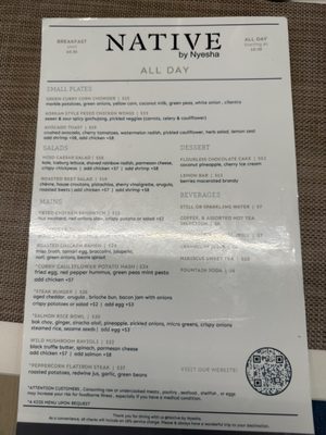 Menu photo 1 Native Los Angeles, CA Menu photo 1 Native Los Angeles, CA